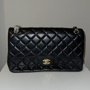 Chanel Black Quilted Handbag